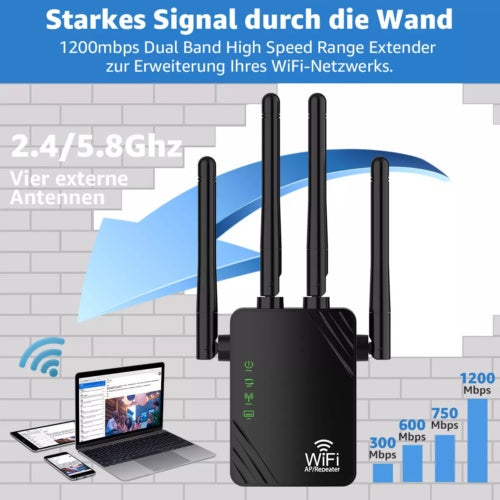 wifi repeater router range wifi signal booster access point booster 1200mbps