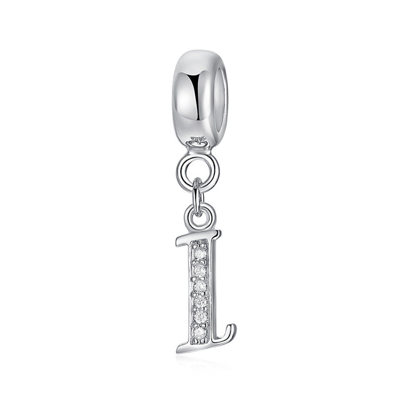 initial letter charm – individualler buchstaben-charm a-z aus 925 silber - lunastein