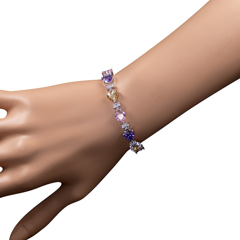 clover zircon diamond jewellery set women - lunastein
