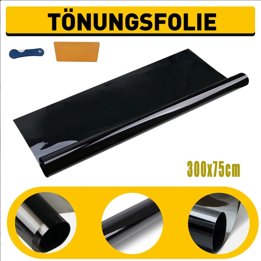 sunscreen film 75 x 300cm deep black