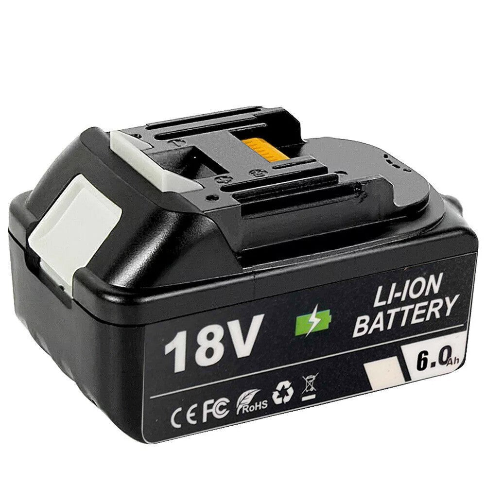 2x 6ah battery for battery 18v bl1860b bl1850b bl1840b bl1830b charger