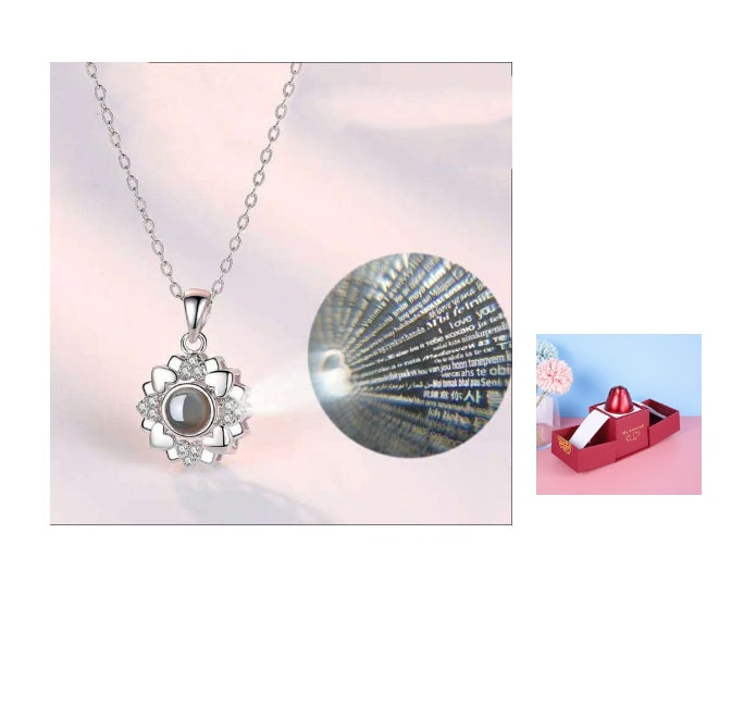 hot valentine's day gifts metal rose jewelry gift box necklace for wedding girlfriend necklace gifts schmuckneu