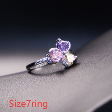 clover zircon diamond jewellery set women - lunastein