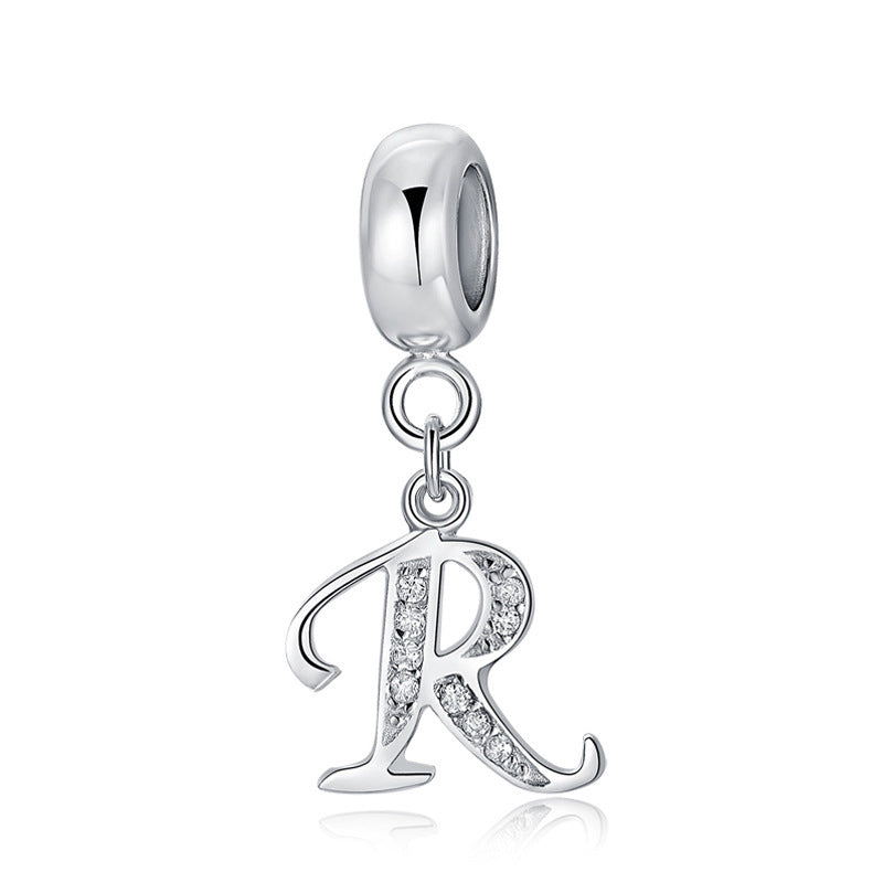 initial letter charm – individualler buchstaben-charm a-z aus 925 silber - lunastein