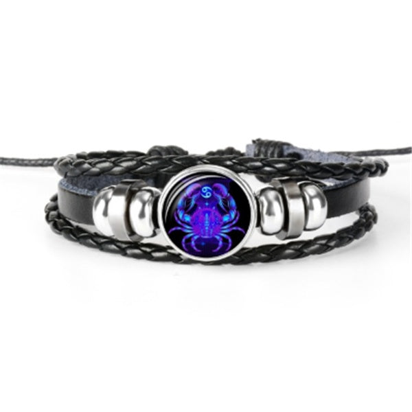 Zodiac Constellation Bracelet Braided Design Bracelet For Men Women Kids SchmuckNeu