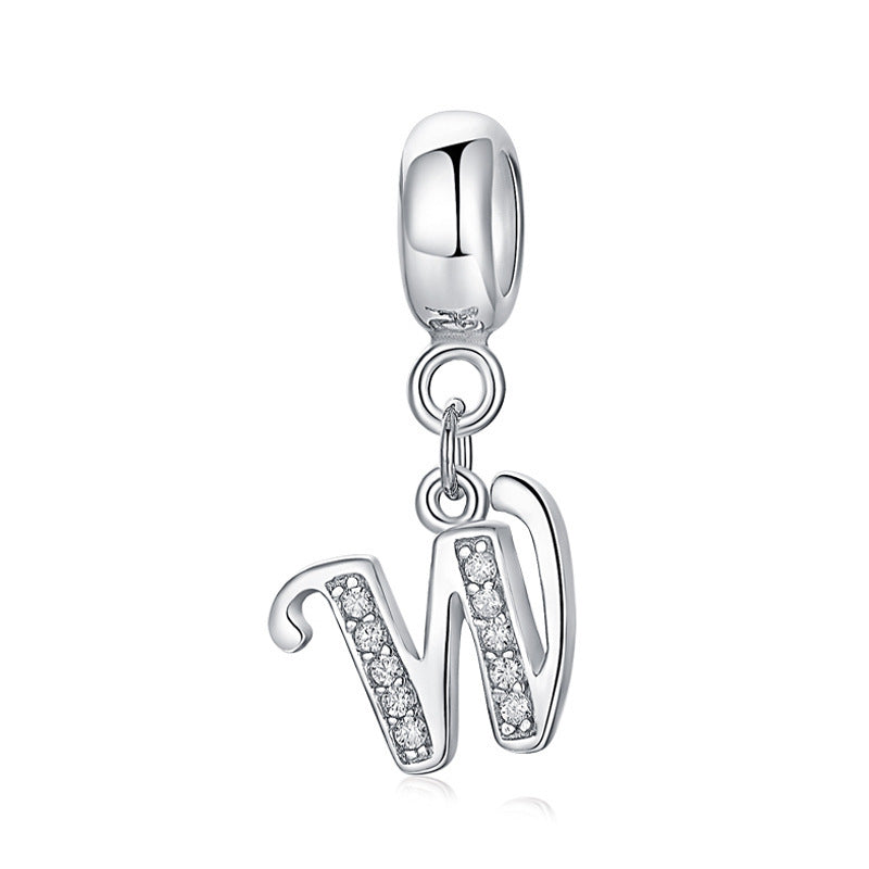 initial letter charm – individualler buchstaben-charm a-z aus 925 silber - lunastein