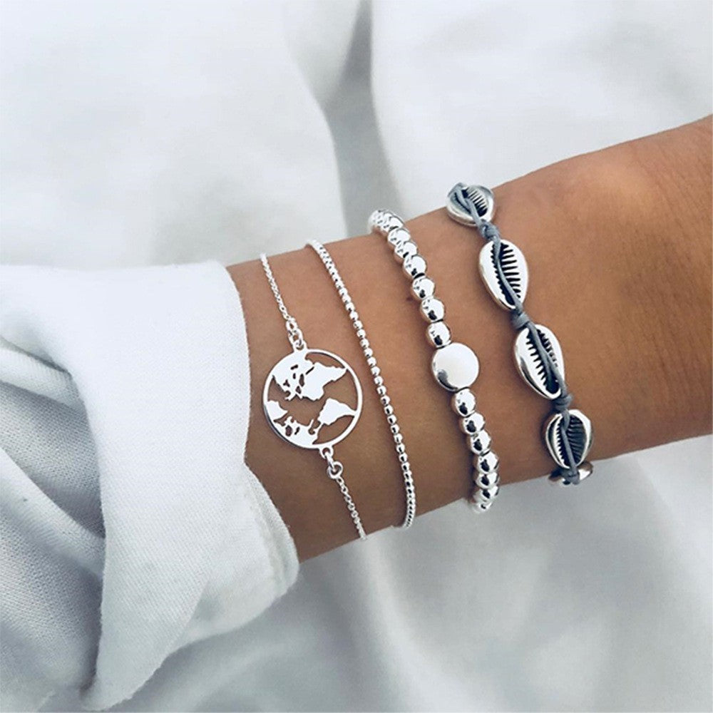 bohemian bracelets & bangles set vintage bead boho charm bracelet for women jewelry accessories pulseras mujer bijoux femme - lunastein