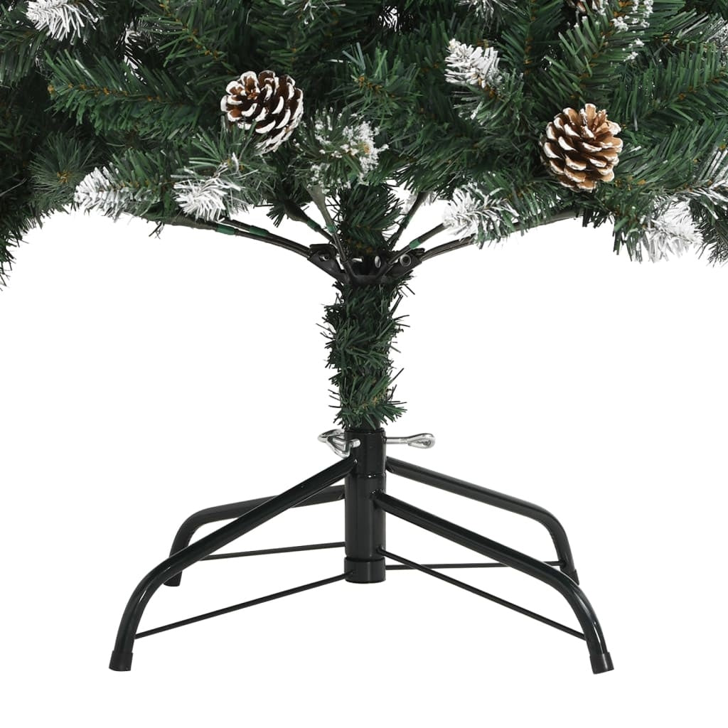 artificial christmas tree with stand green 120 cm pvc