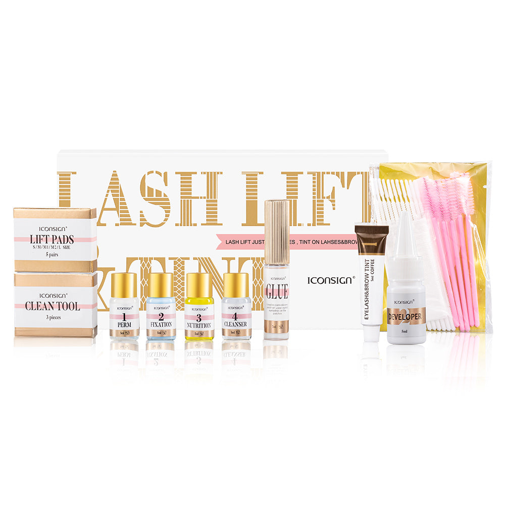 iconsign lash lift eyelash eyebrow dye tint kit lashes perm set brow lamination makeup tools schmuckneu