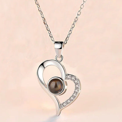 hot valentine's day gifts metal rose jewelry gift box necklace for wedding girlfriend necklace gifts schmuckneu