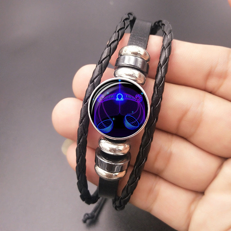 zodiac constellation bracelet braided design bracelet for men women kids schmuckneu