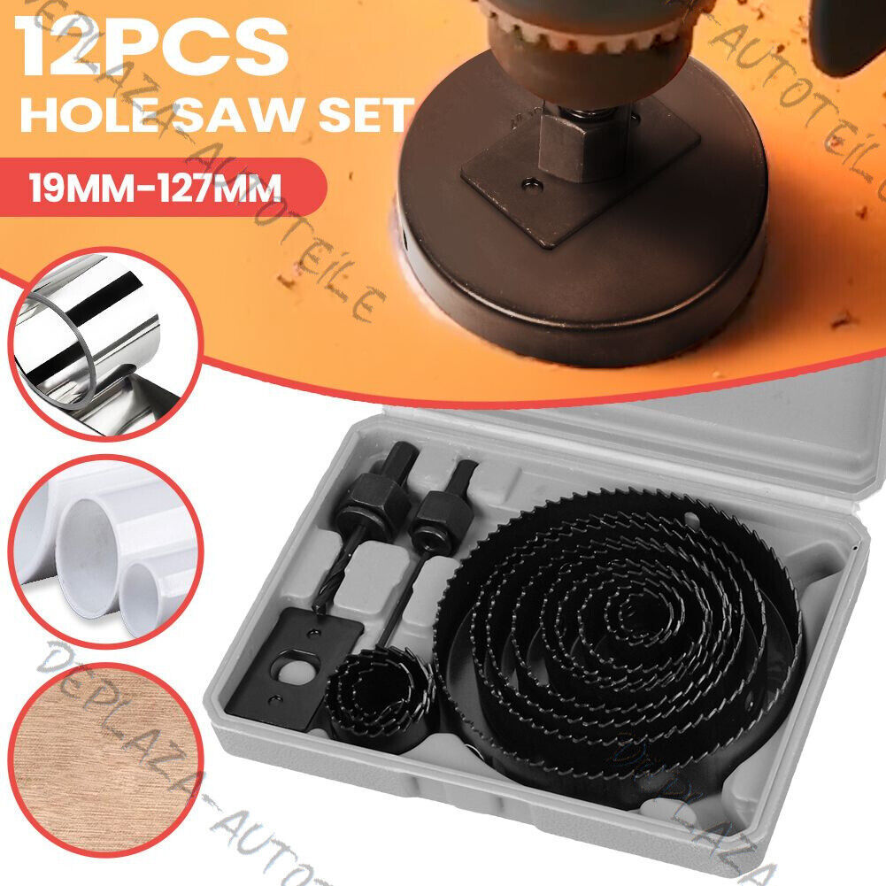 wood set 16-piece 19 to 127mm -2 adapter circular saw transport case