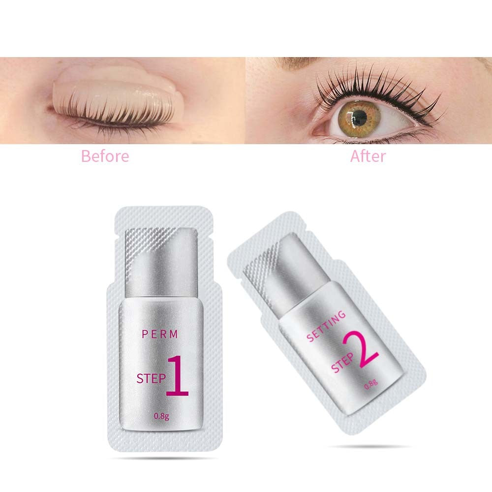 iconsign 10 pairs pouch eyelash perm lotion lashes lift quick perming 5 to 8 minutes beauty makeup tools schmuckneu