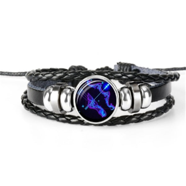 zodiac constellation bracelet braided design bracelet for men women kids schmuckneu