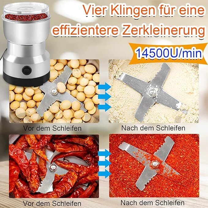 electric coffee grinder coffee beans spices cereals nut bean grinder