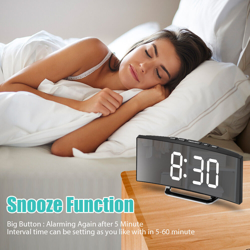 digitaler led wecker mit temperatur uhr schlummerfunktion tischuhr schmuckneu