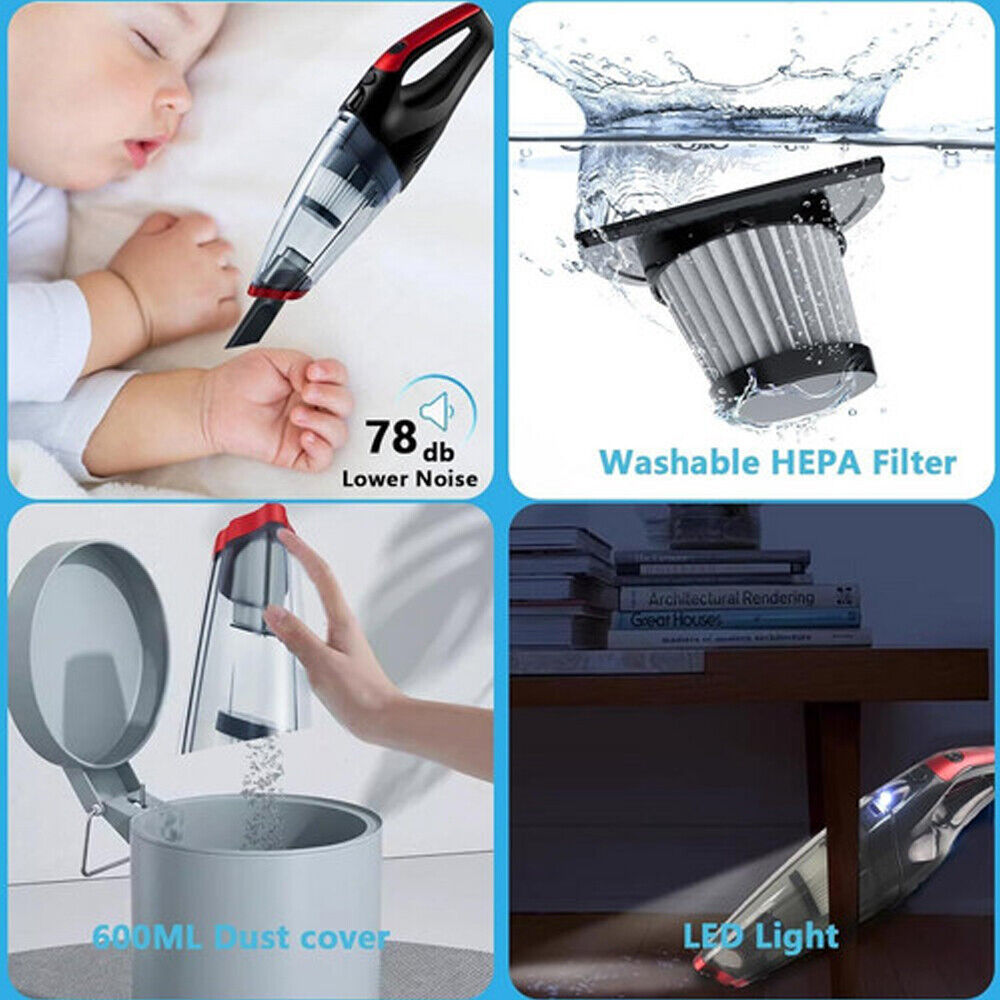 battery handheld vacuum cleaner bagless wireless charging station without cable car battery vacuum cleaner
