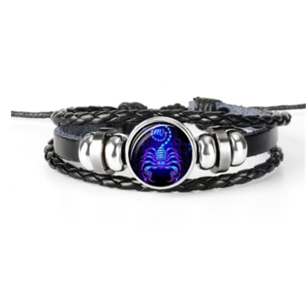 zodiac constellation bracelet braided design bracelet for men women kids schmuckneu