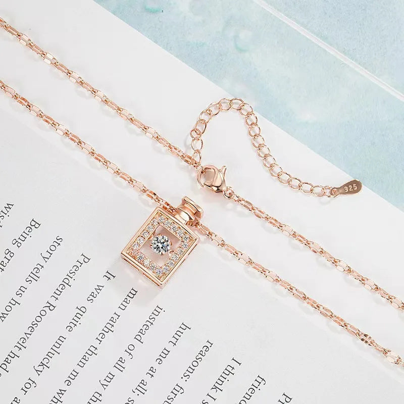 crown & charm – halskette mit zirkonia-anhänger in 11 zauberhaften designs - lunastein