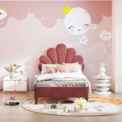 linen material with metal frame bed frame