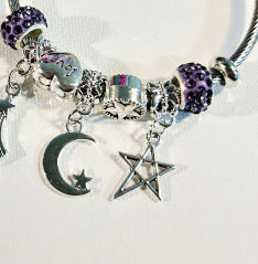 Sonnenmondzauber – Charm-Armband mit Sonne, Mond & Stern - Lunastein