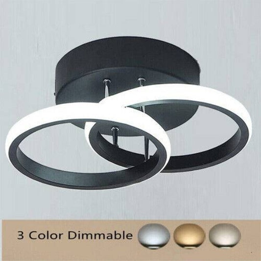 Brand New DIMMABLE 3-Color Ceiling Lamp LED Ceiling Light Living Room Kitchen Hallway