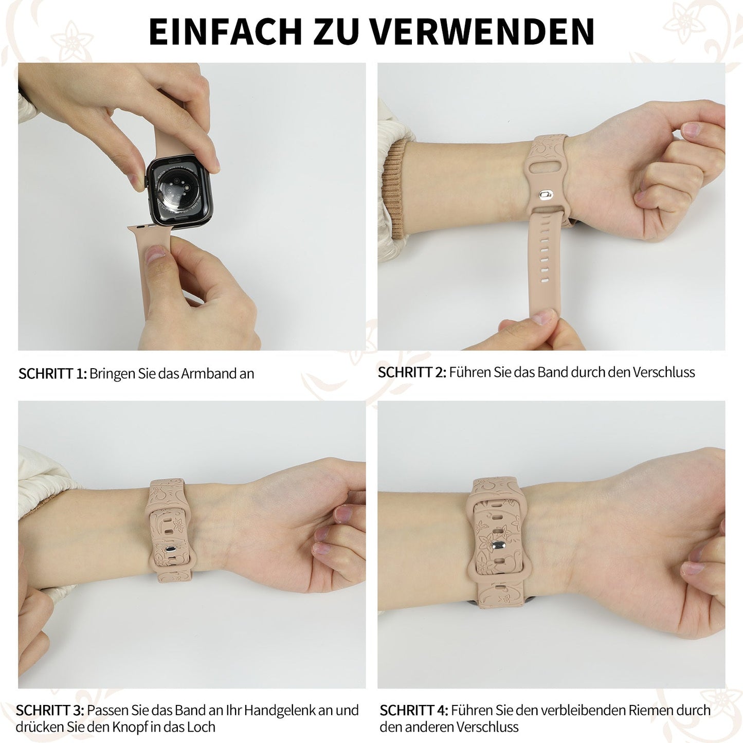 4 watch straps m model schmuckneu