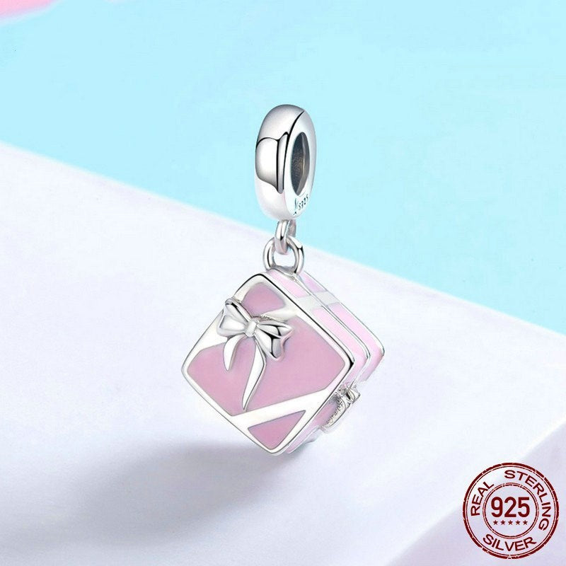 proposal box charm – verlobungsanhänger mit ring in geschenkbox - lunastein