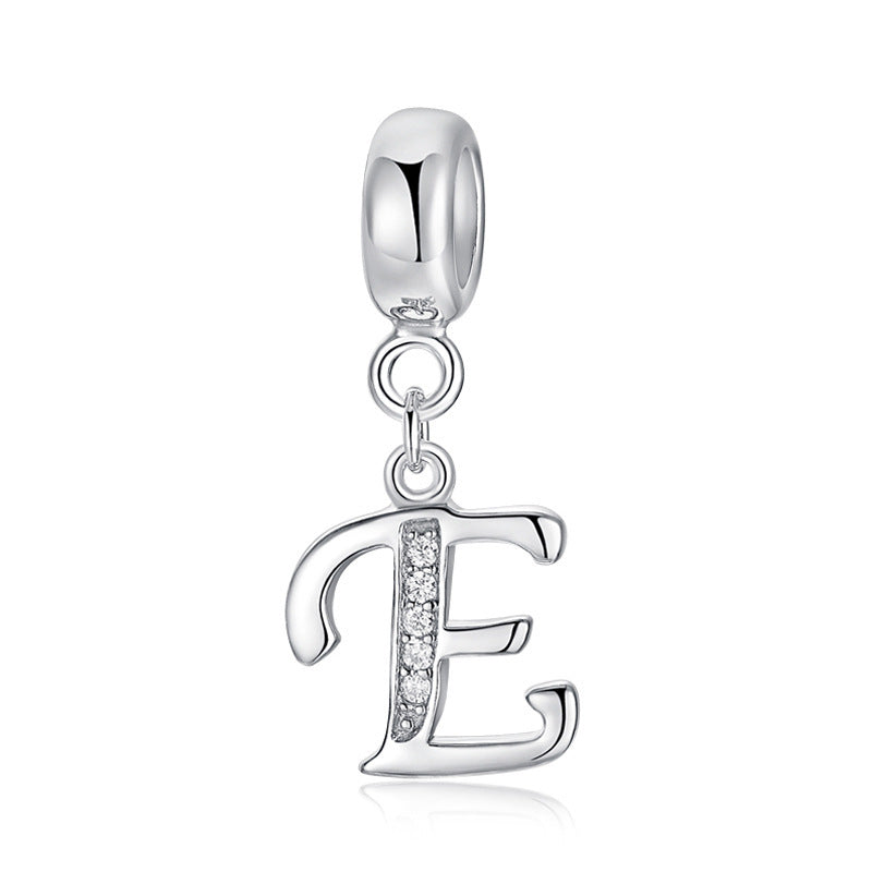 initial letter charm – individualler buchstaben-charm a-z aus 925 silber - lunastein