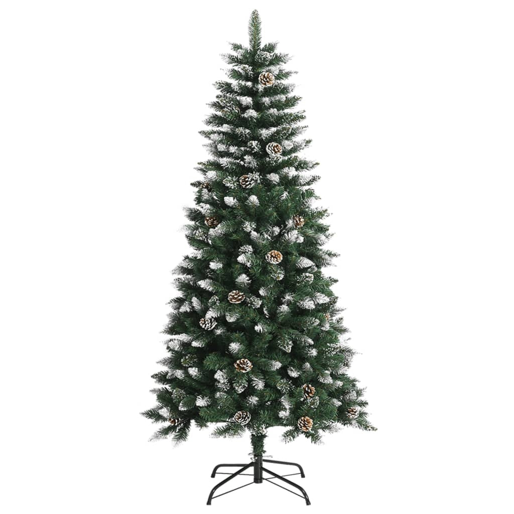 artificial christmas tree with stand green 120 cm pvc