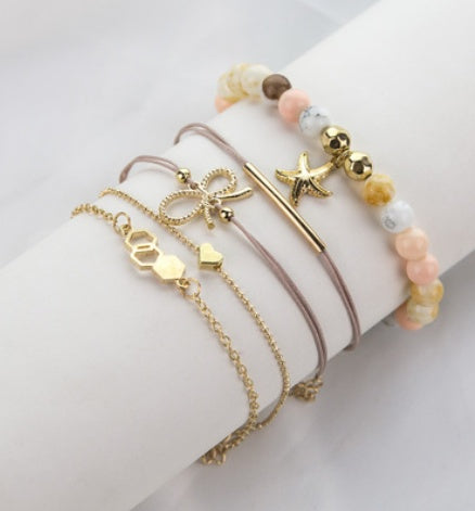 bohemian bracelets & bangles set vintage bead boho charm bracelet for women jewelry accessories pulseras mujer bijoux femme - lunastein