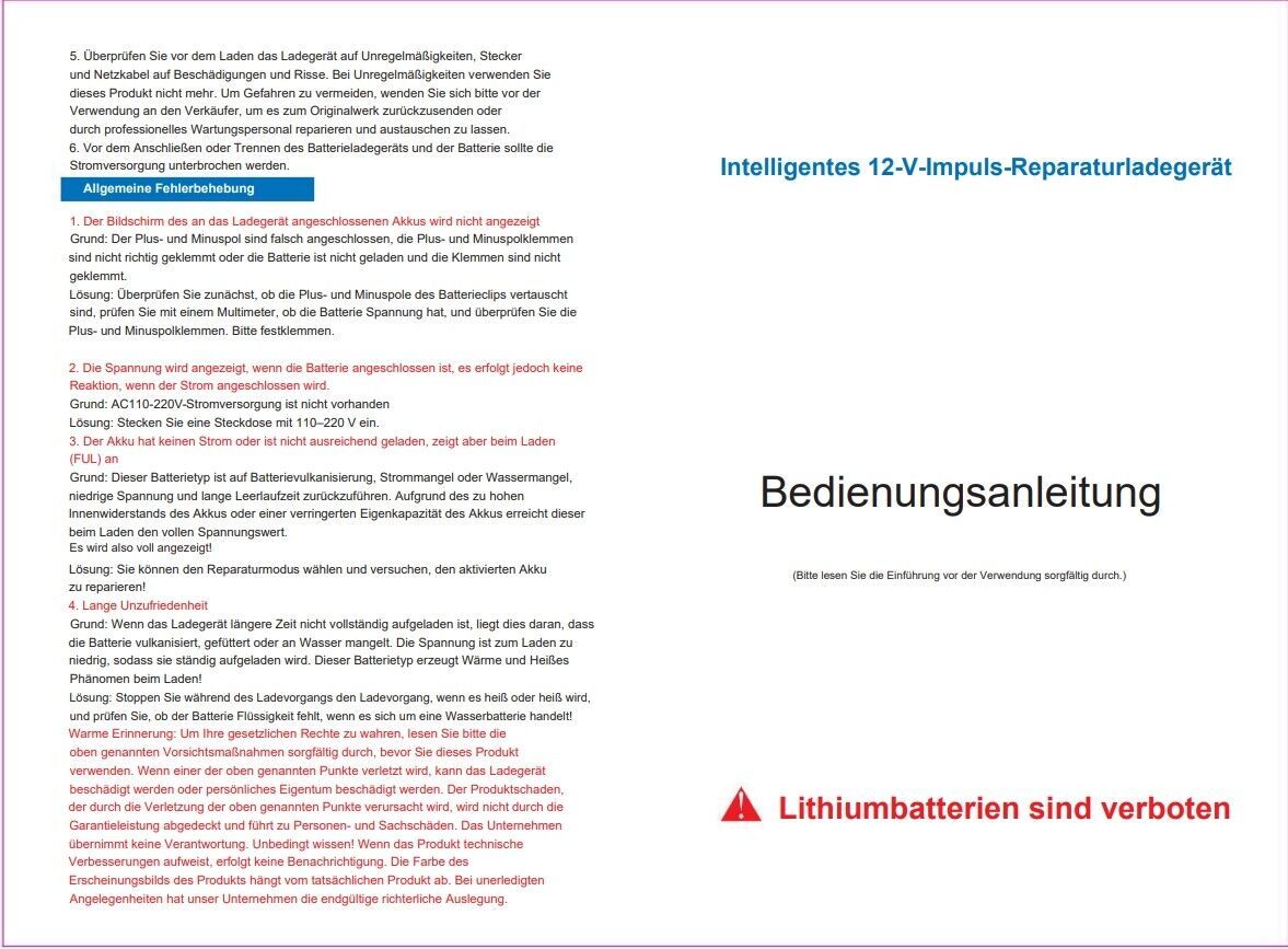 Car Intelligent Battery Charger Pulse Repair Trickle Charger 12V 6A Love Local Jewelry