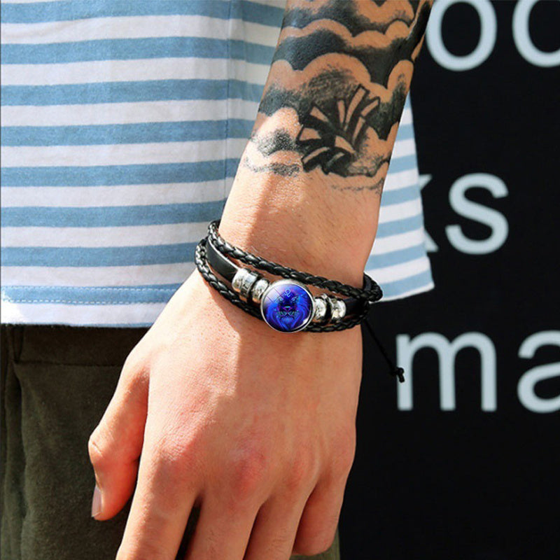 zodiac constellation bracelet braided design bracelet for men women kids schmuckneu