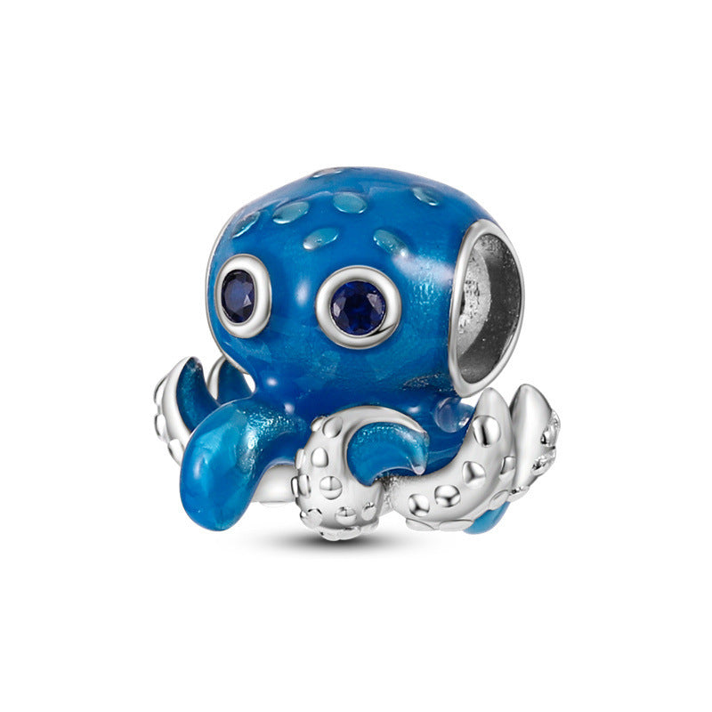 Ocean Friends Charm Set 2025 – Maritime Tier-Charms aus 925 Silber in Blau - Lunastein