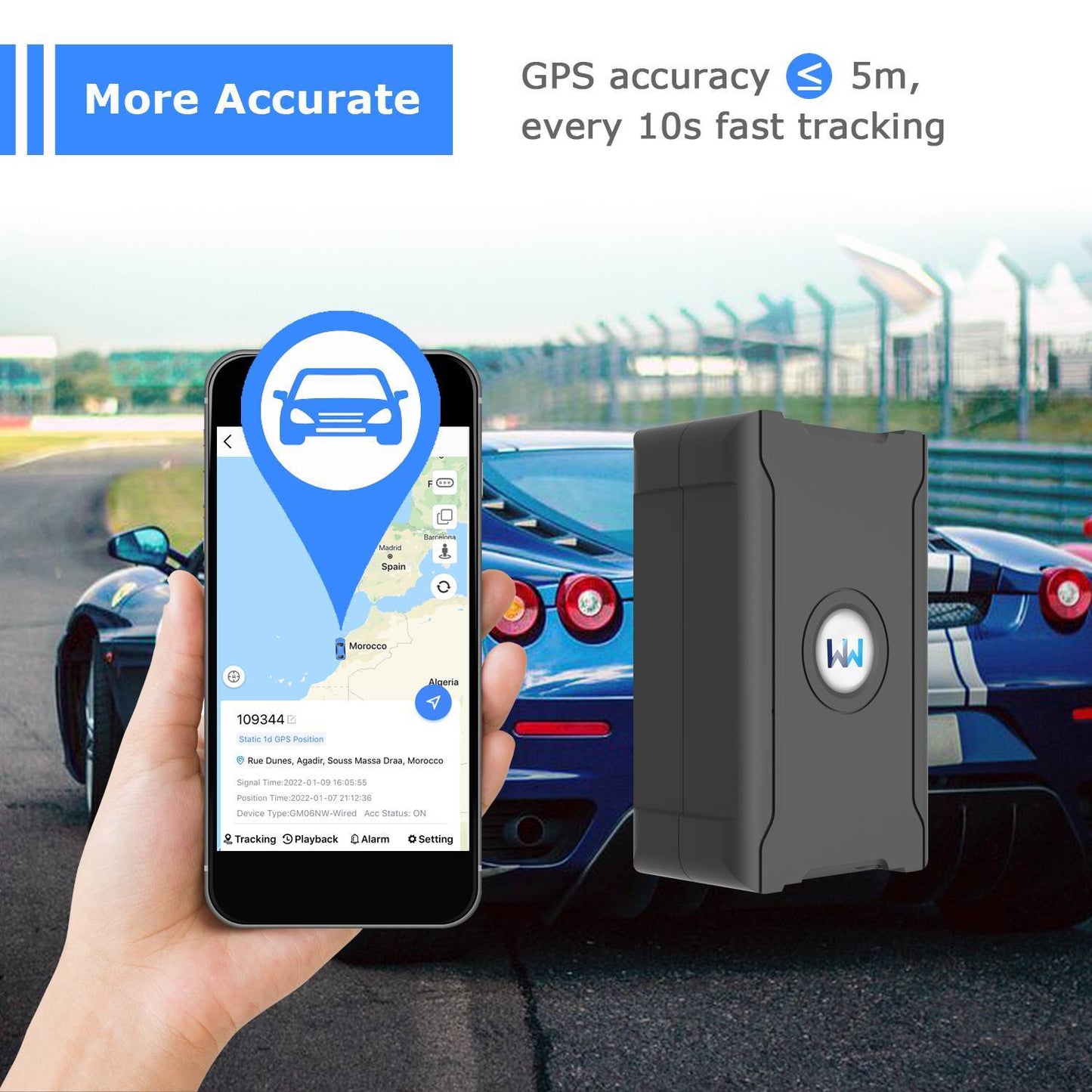 gps tracker auto echtzeitpositionierung online-tracking diebstahlschutz schmuckneu