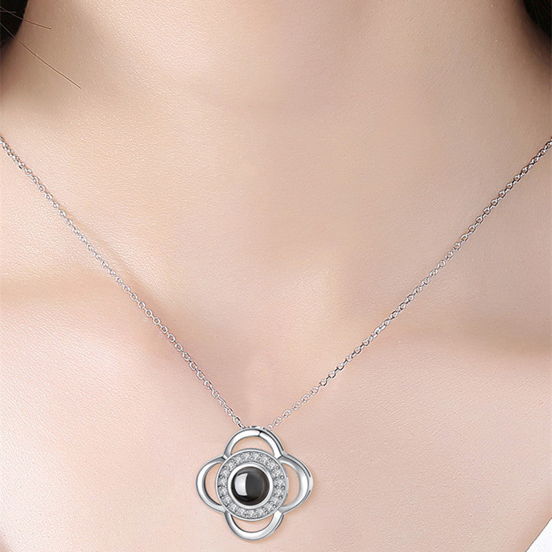 hot valentine's day gifts metal rose jewelry gift box necklace for wedding girlfriend necklace gifts schmuckneu