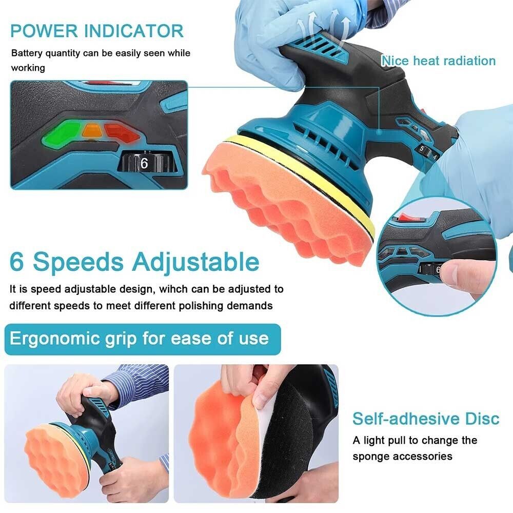 for 18v lxt bl18 cordless random orbital polisher polisher machine polish