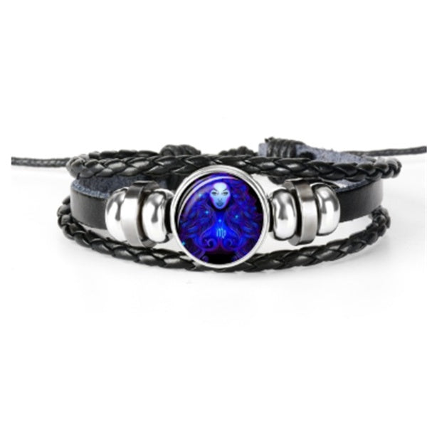 zodiac constellation bracelet braided design bracelet for men women kids schmuckneu