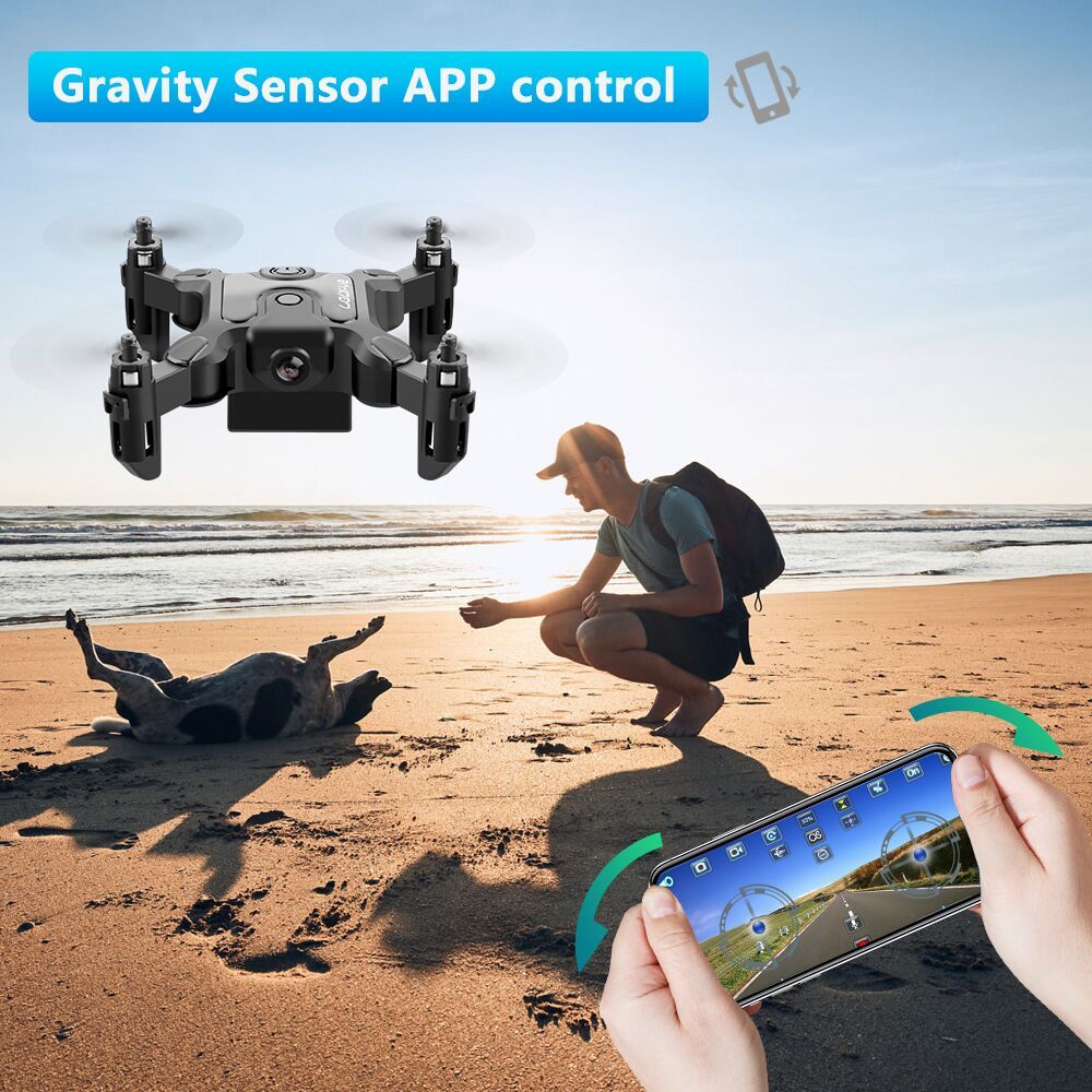 DE 4DRC V2 Mini Drone Selfie WIFI FPV With HD Camera Foldable Arm RC Quadcopter Toy SchmuckNeu