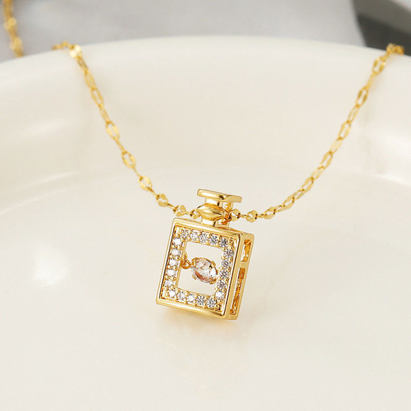 crown & charm – halskette mit zirkonia-anhänger in 11 zauberhaften designs - lunastein