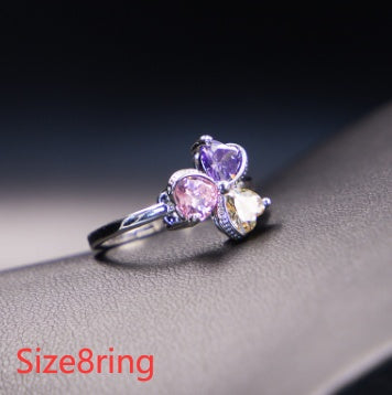 clover zircon diamond jewellery set women - lunastein