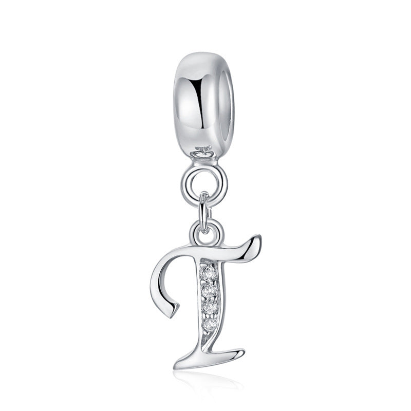 initial letter charm – individualler buchstaben-charm a-z aus 925 silber - lunastein