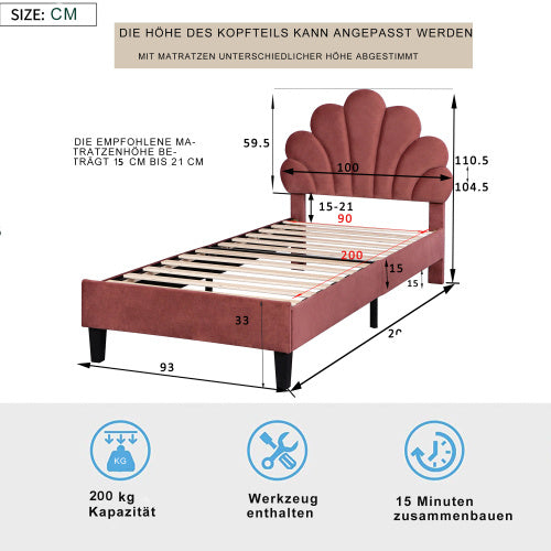 linen material with metal frame bed frame