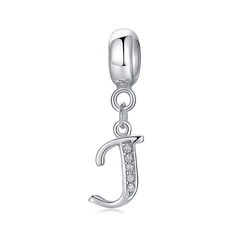initial letter charm – individualler buchstaben-charm a-z aus 925 silber - lunastein
