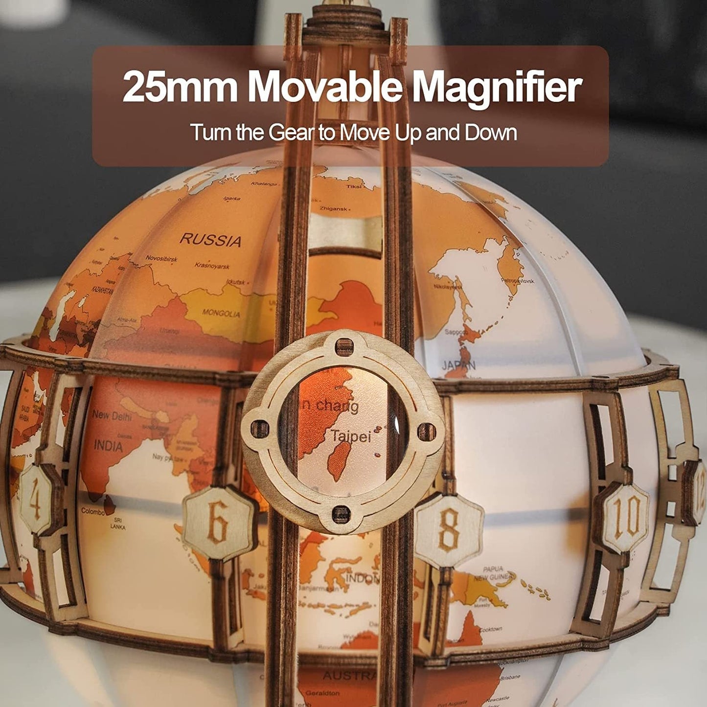 rokr luminous globe 3d wooden hot selling 180pcs model building block kits toy schmuckneu