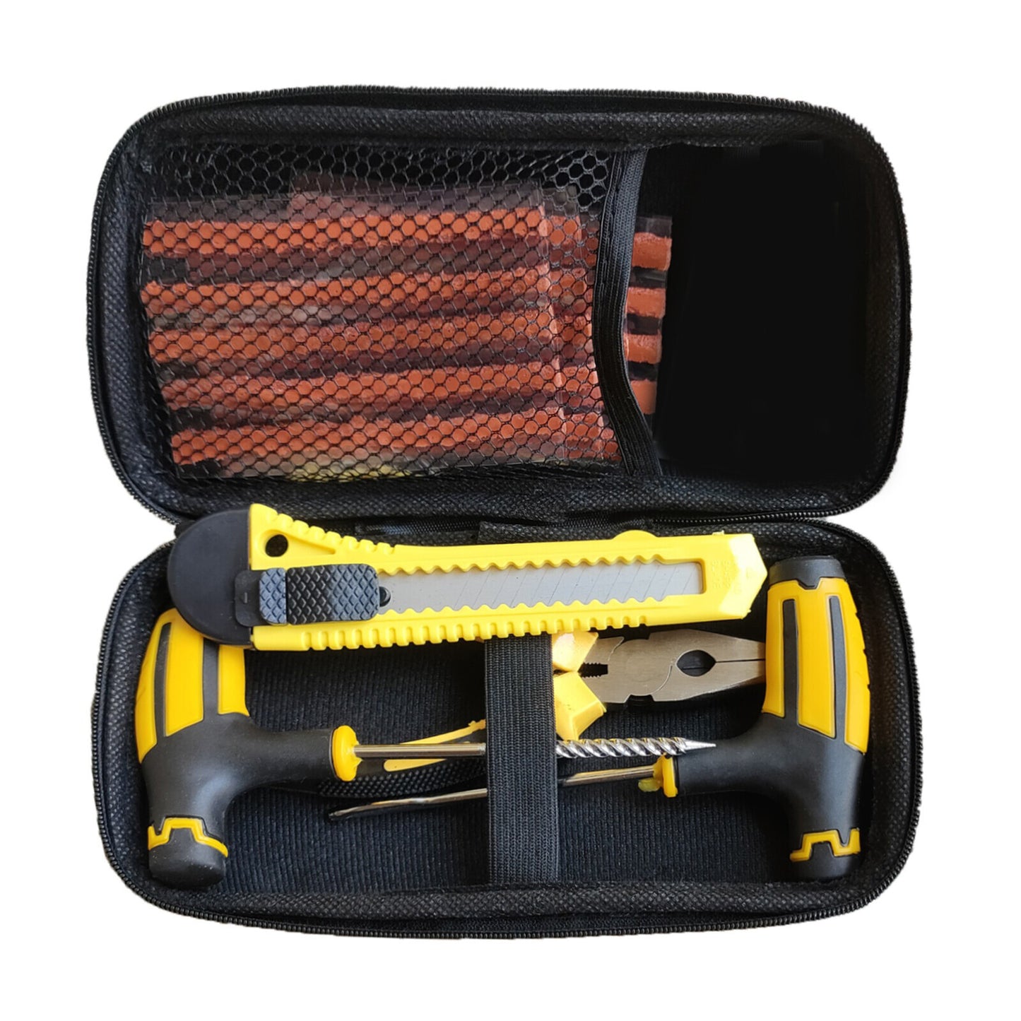27 tlg auto reifenreparatur set kfz pkw reifen flickzeug pannenset flicken satz