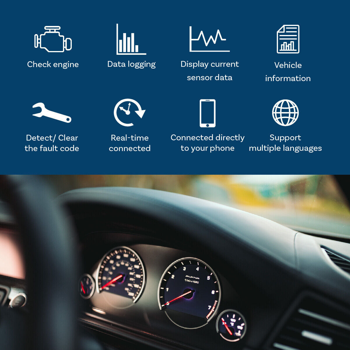 obd stecker bluetooth-obd2 scanner diagnosegerat fur ios - android schmuckneu