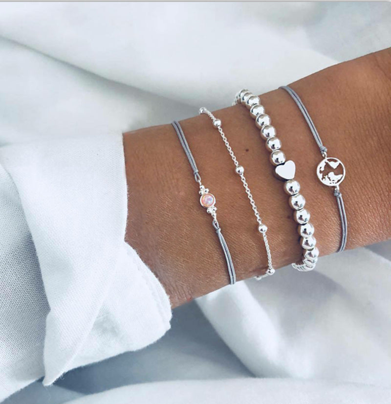 love map bracelet bracelet set - lunastein