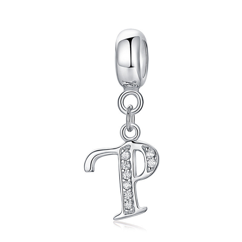 initial letter charm – individualler buchstaben-charm a-z aus 925 silber - lunastein