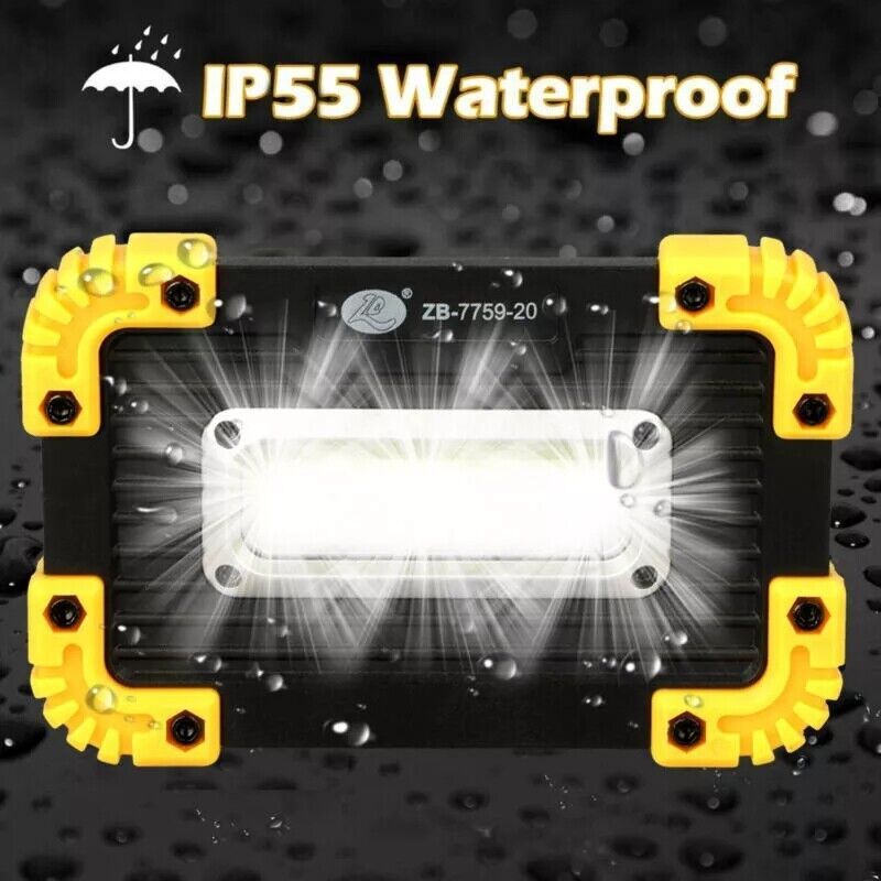 2x30W LED Arbeitsleuchte Akku Aufladbar Baustrahler Flutlicht Werkstattlampe Love Local Jewelry